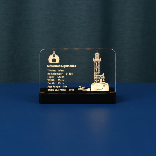 LED Acrylic Nameplate Nameplate for Motorized Lighthouse #21335