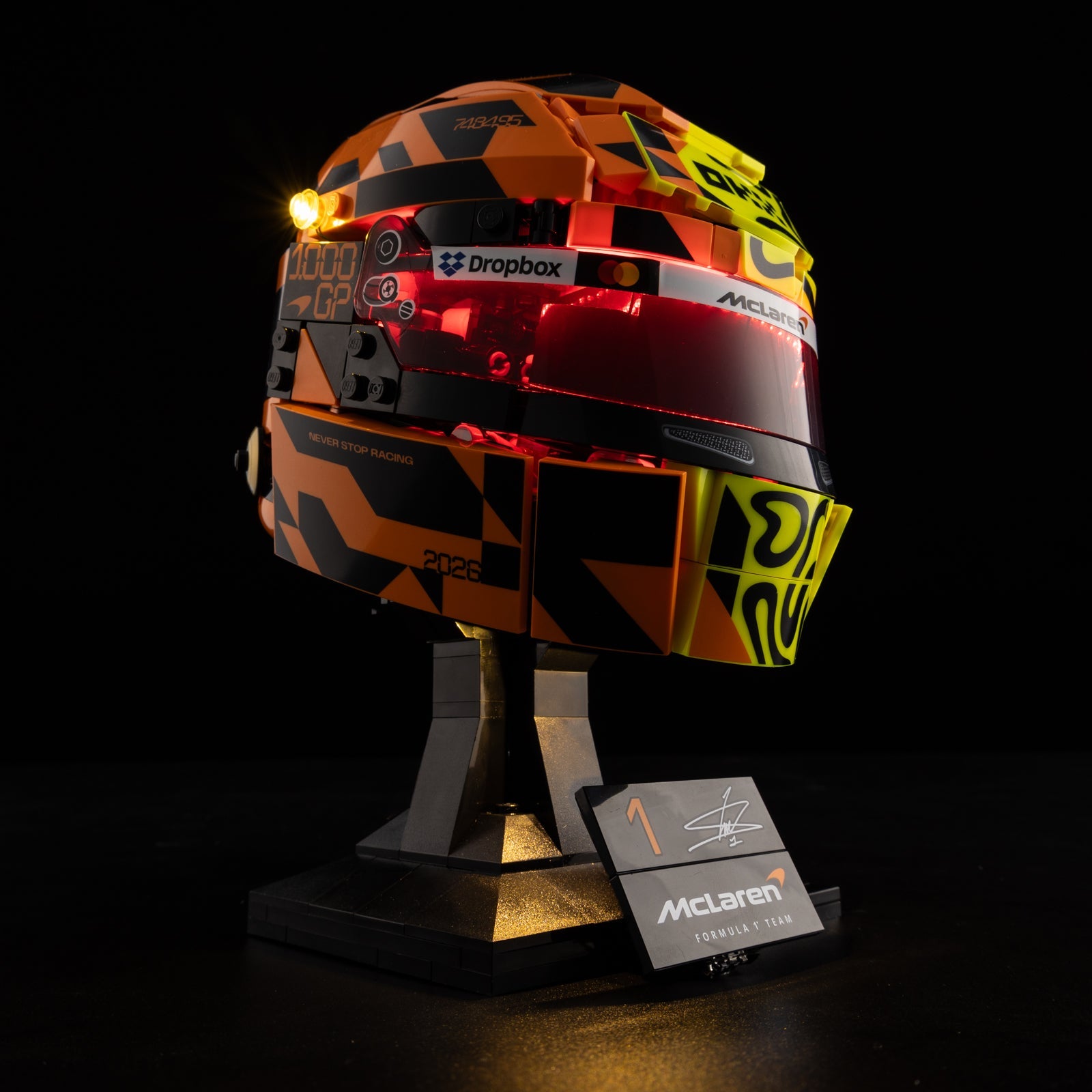 Light Kit For LEGO Lando Norris Helmet 43023 - 5-on