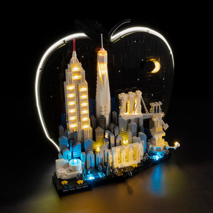 Light Kit For LEGO New York New York 21066 - 5-on