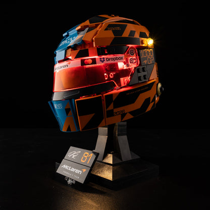 Light Kit For LEGO Oscar Piastri Helmet 43017 - 5-on