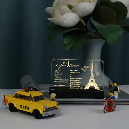 LED Acrylic Nameplate for Eiffel tower #10307