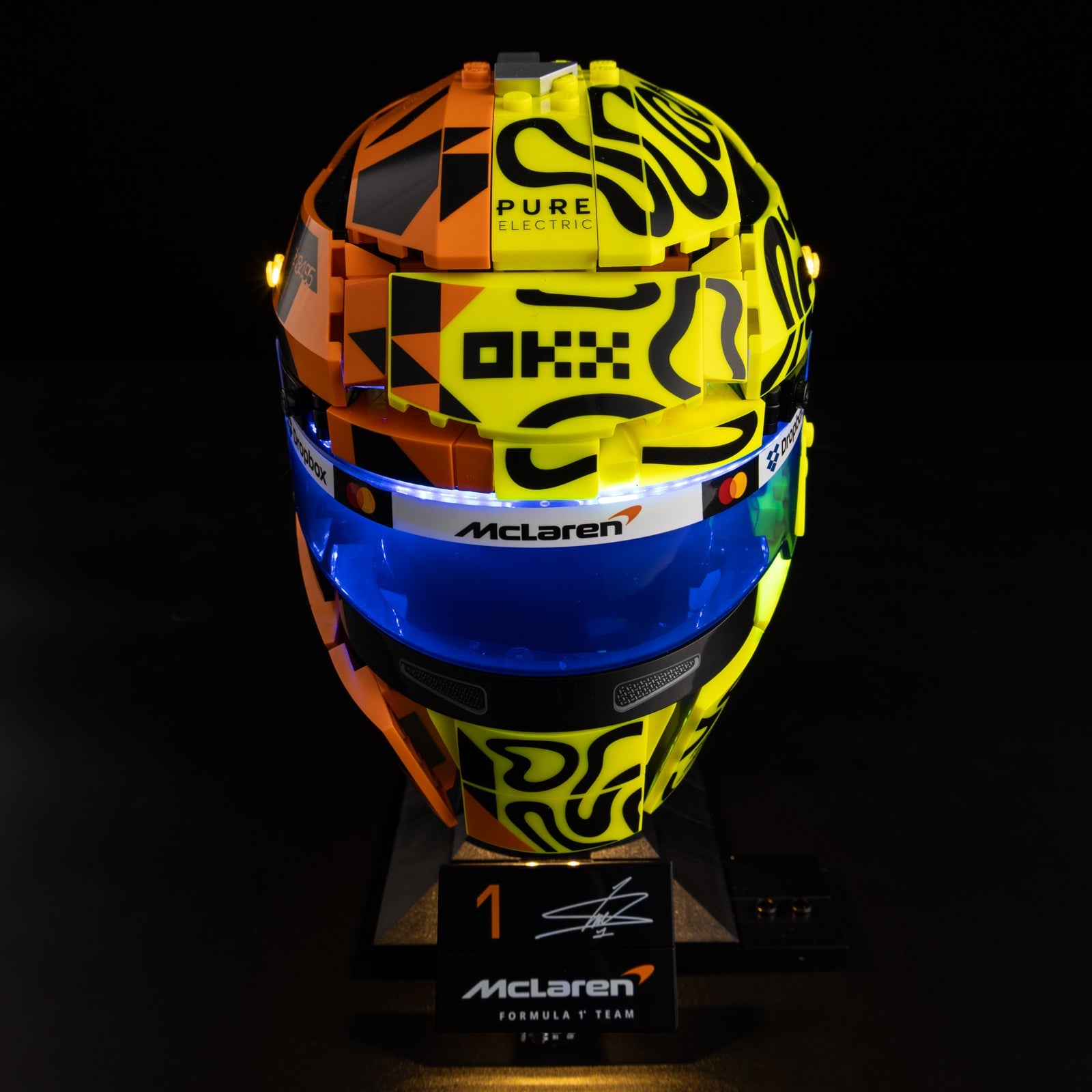 Light Kit For LEGO Lando Norris Helmet 43023 - 6-on