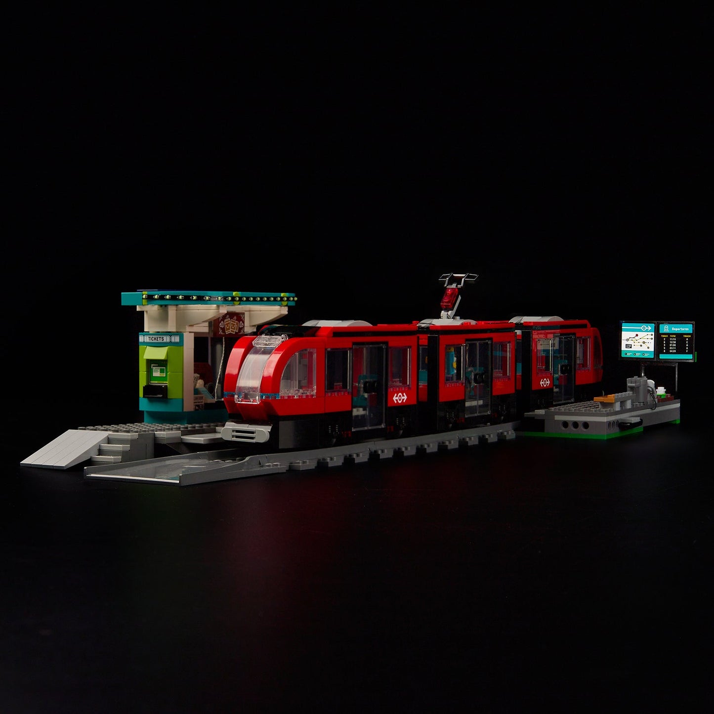 Light Kit For LEGO Downtown Streetcar and Station 60423 - 60423-Downtown-Streetcar-and-Station-1-off