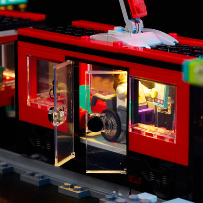 Light Kit For LEGO Downtown Streetcar and Station 60423 - 60423-Downtown-Streetcar-and-Station-15-details