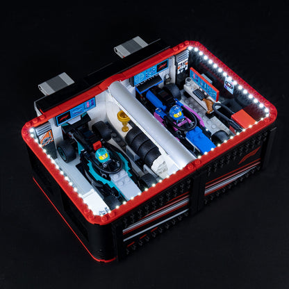 Light Kit For LEGO F1 Garage and Mercedes AMG and Alpine Cars 60444 - 60444-F1-Garage-and-Mercedes-AMG-and-Alpine-Cars-2-on