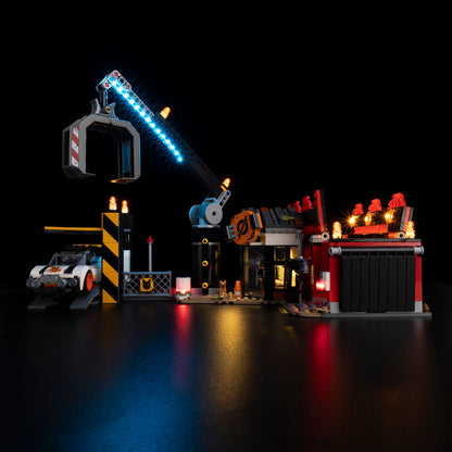 Light Kit For LEGO Scrapyard with Cars 60472 - 60472-Scrapyard-with-Cars-Scrapyard-with-Cars-2-on