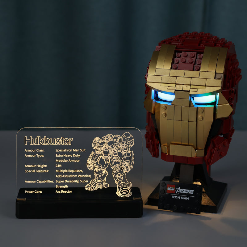 LED Acrylic Nameplate for Hulkbuster