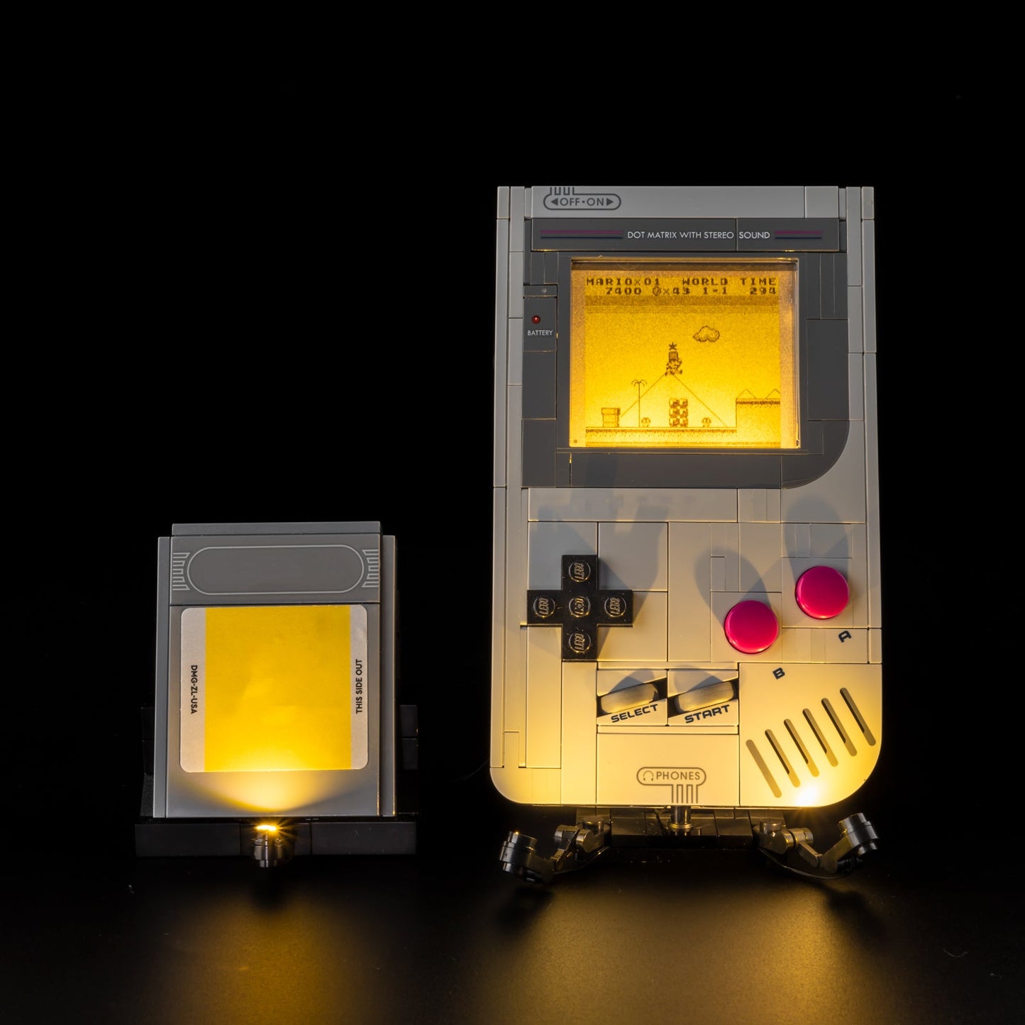 Light Kit For LEGO Game Boy 72046 - 72046-Game-Boy-Game-Boy-3-on