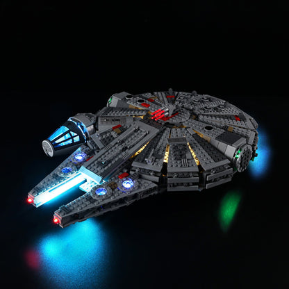 Light Kit For LEGO Millennium Falcon 75105 - 75105-Millennium-Falcon-Millennium-Falcon-1-on (lights on)