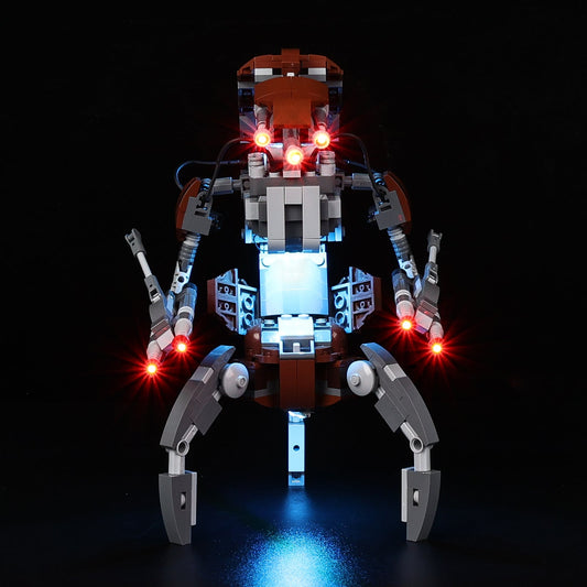 Light Kit For LEGO Darth Maul Sith Infiltrator 75381 - 75381-Darth-Maul-Sith-Infiltrator-Darth-Maul-Sith-Infiltrator-Darth-Maul-Sith-Infiltrator-1-on (lights on)