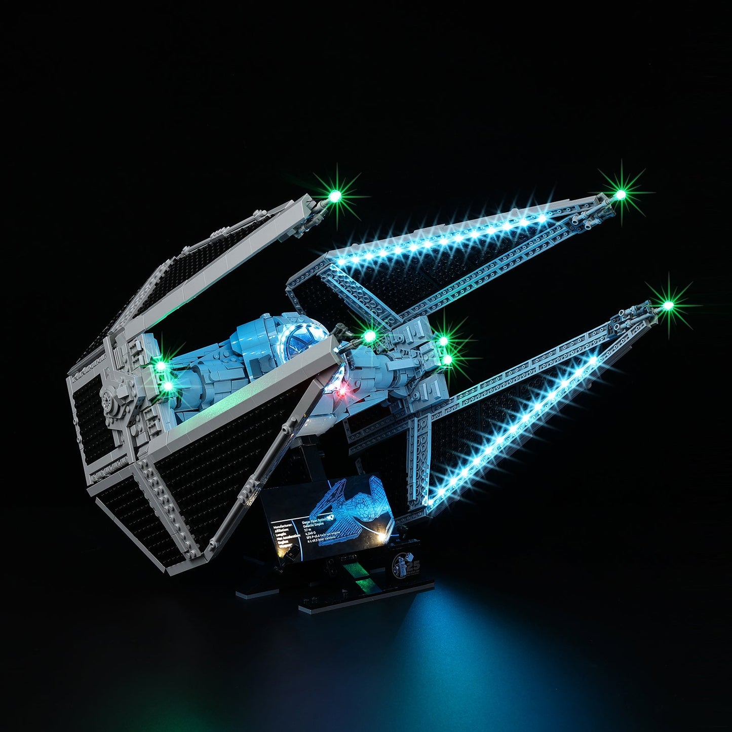 Light Kit For LEGO TIE Interceptor 75382 - 75382-TIE-Interceptor-TIE-Interceptor-TIE-Interceptor-3-on
