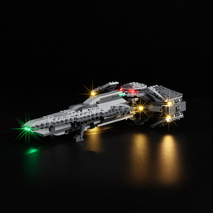 Light Kit For LEGO Dark Millennium Falcon 75383 - 75383-Dark-Millennium-Falcon-Dark-Millennium-Falcon-Dark-Millennium-Falcon-1-on (lights on)