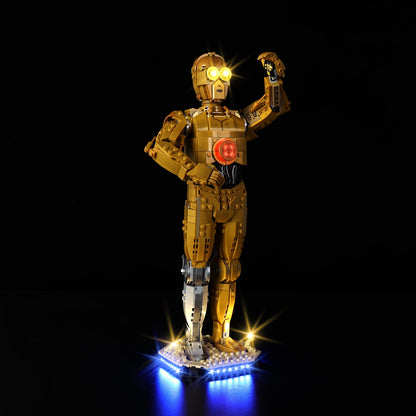 Light Kit For LEGO R2-D2 75398 - 75398-R2-D2-R2-D2-R2-D2-2-on