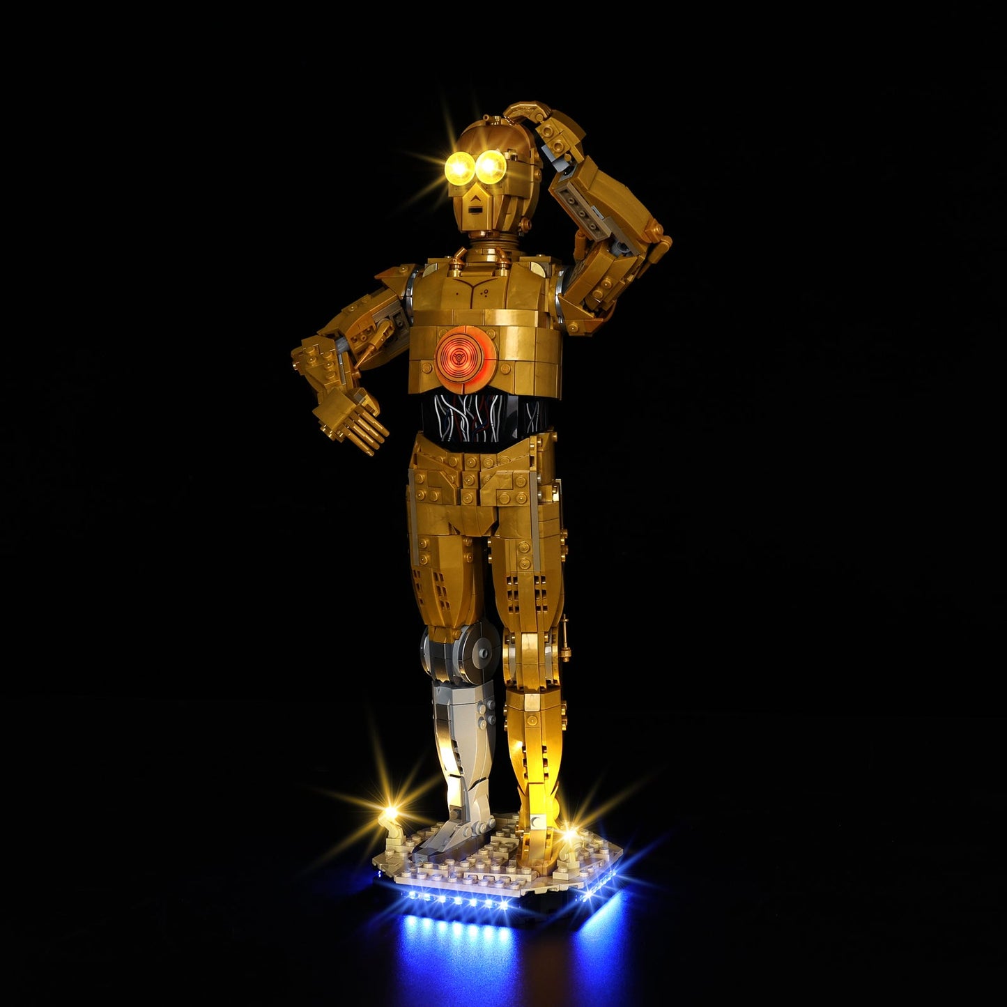 Light Kit For LEGO R2-D2 75398 - 75398-R2-D2-R2-D2-R2-D2-3-on