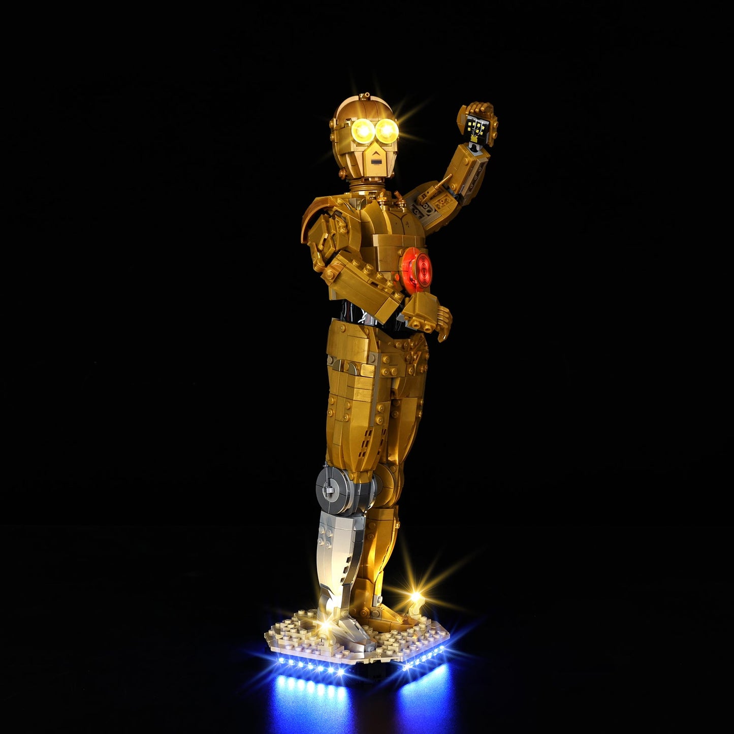 Light Kit For LEGO R2-D2 75398 - 75398-R2-D2-R2-D2-R2-D2-4-on