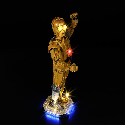 Light Kit For LEGO R2-D2 75398 - 75398-R2-D2-R2-D2-R2-D2-7-on
