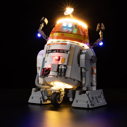 Light Kit For LEGO Chopper C1-10P Astromech Droid 75416 - 75416-Chopper-3-on