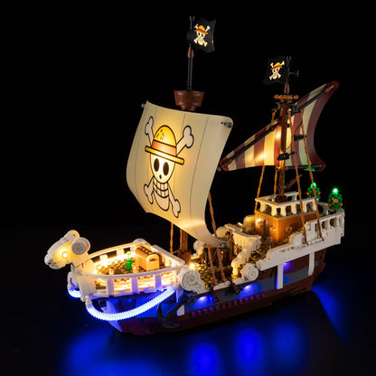 Light Kit For LEGO The Going Merry Pirate Ship 75639 - 75639-The-Going-Merry-Pirate-Ship-The-Going-Merry-Pirate-Ship-The-Going-Merry-Pirate-Ship-The-Going-Merry-Pirate-Ship-The-Going-Merry-Pirate-Ship-1-on (lights on)