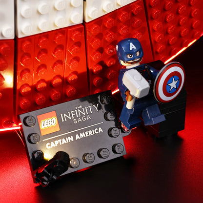 Light Kit For LEGO Captain America Shield 76262 - 76262-Captain-America-Shield-11-details