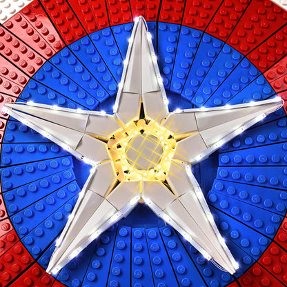 Light Kit For LEGO Captain America Shield 76262 - 76262-Captain-America-Shield-7-details