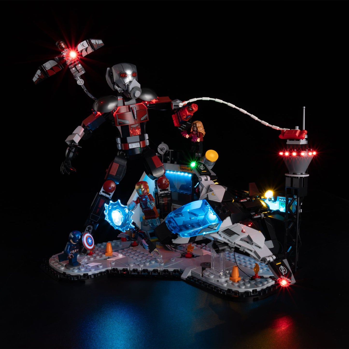 Light Kit For LEGO Captain America: Civil War Action Battle 76314 - 76314-Captain America Civil War Action Battle-4-on