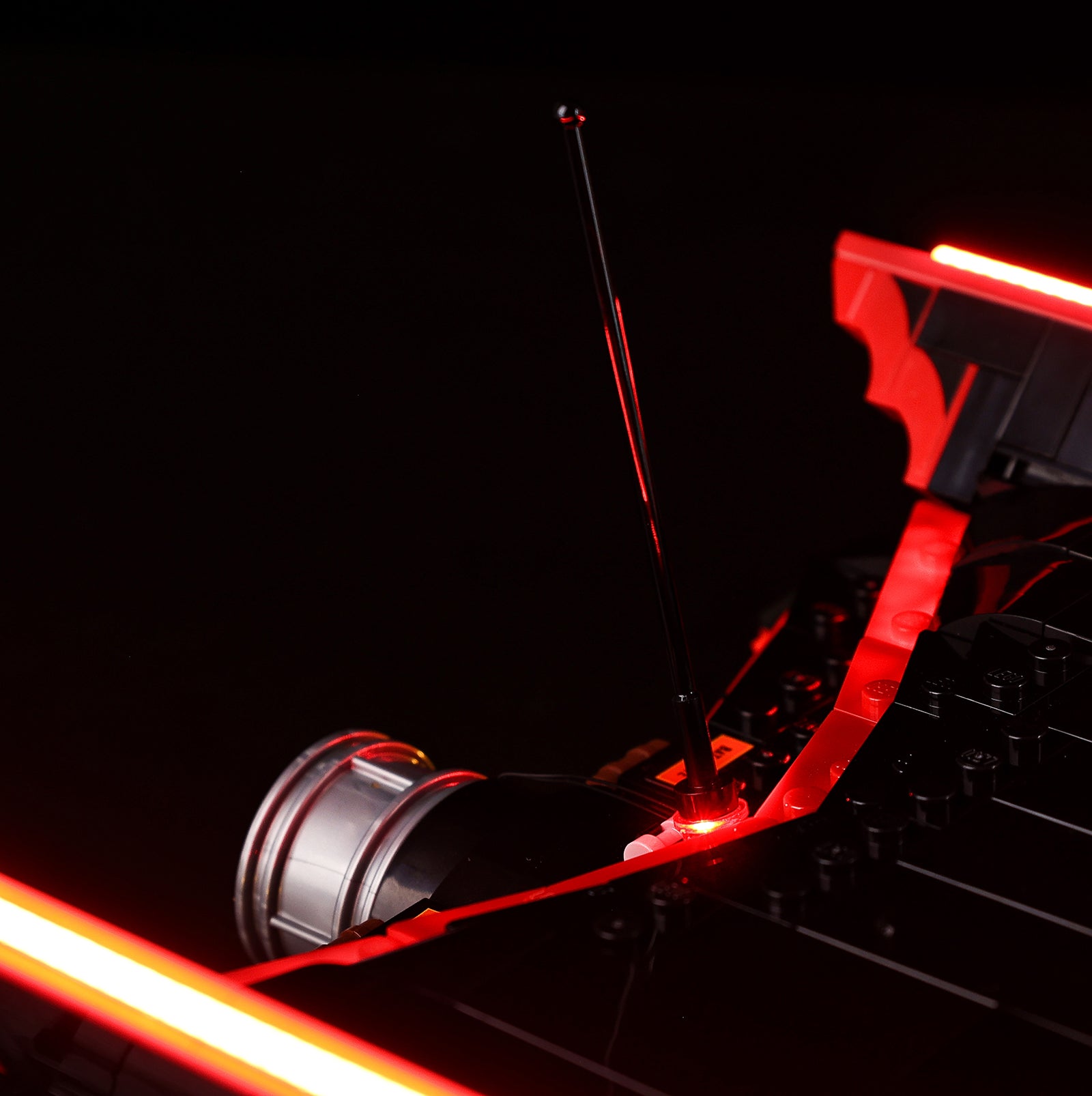 Batman: The Classic TV Series Batmobile 76328 - close-up of rear vent and tail light