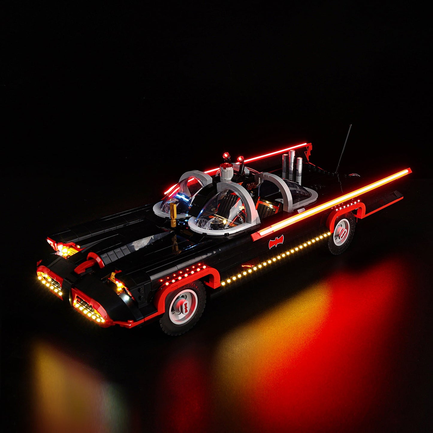 Light Kit For LEGO Batman: The Classic TV Series Batmobile 76328 - 76328-Batman The Classic TV Series Batmobile-2-on