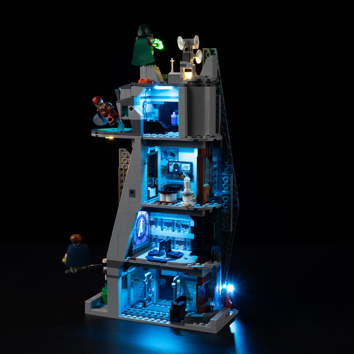 Light Kit For LEGO Avengers: Doomsday New Avengers Tower 76352