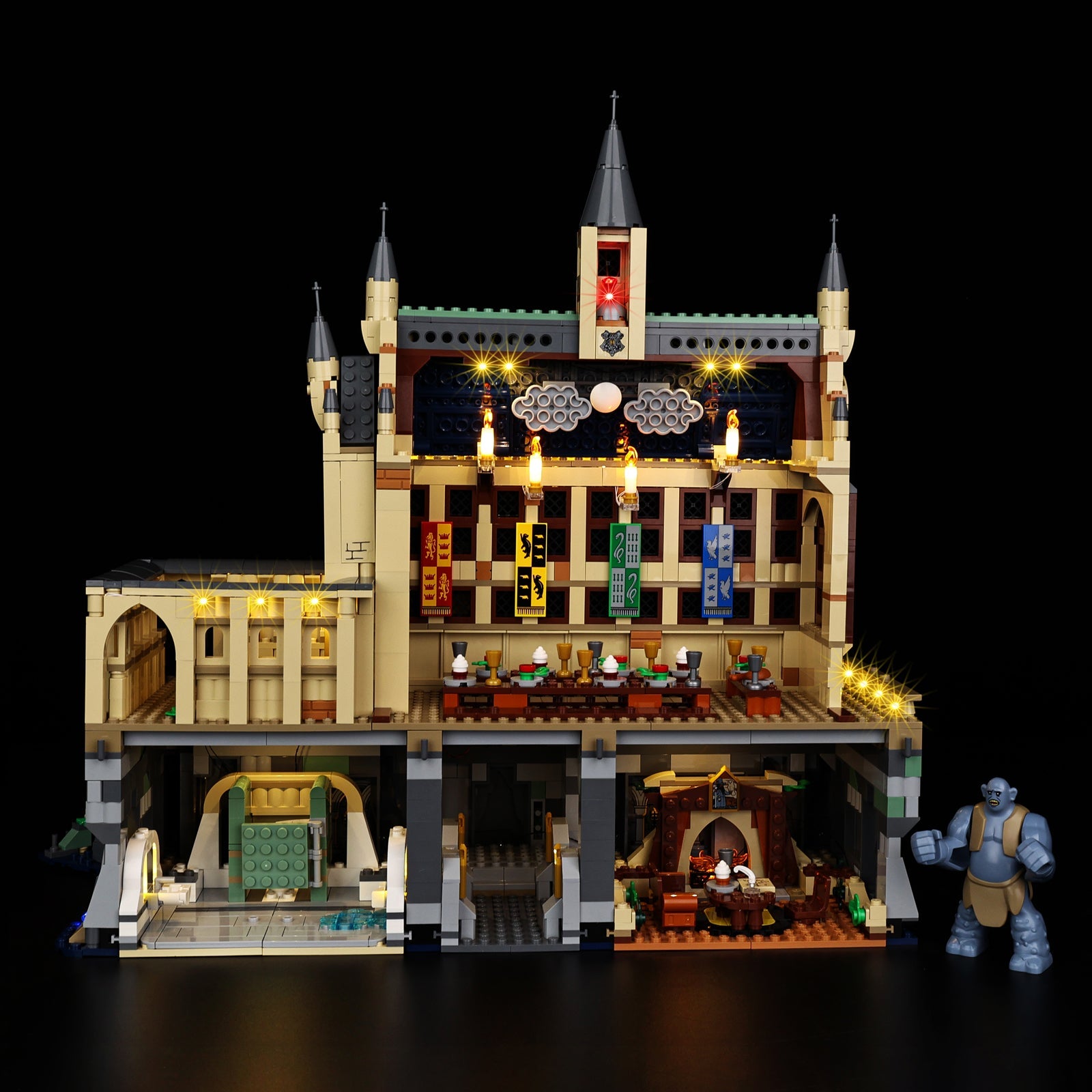 Light Kit For LEGO Hogwarts Castle: The Great Hall 76435 - 76435-Hogwarts Castle The Great Hall-4-on