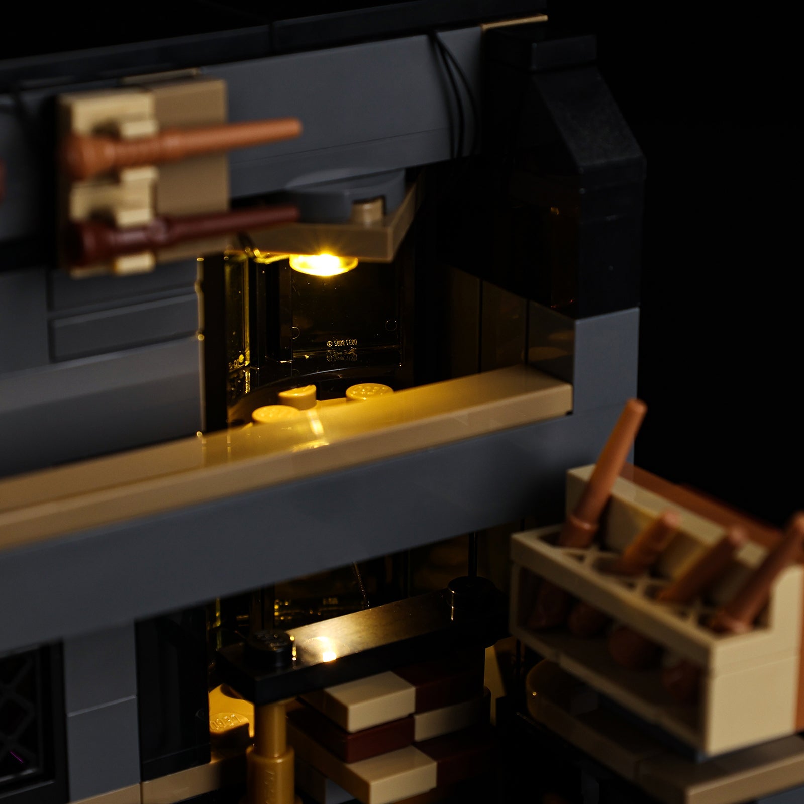 Light Kit For LEGO Ollivanders & Madam Malkin's Robes 76439 - 76439-Ollivanders & Madam Malkin's Robes-13-details