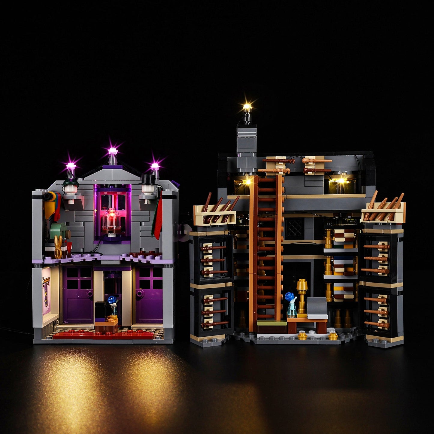 Light Kit For LEGO Ollivanders & Madam Malkin's Robes 76439 - 76439-Ollivanders & Madam Malkin's Robes-2-on