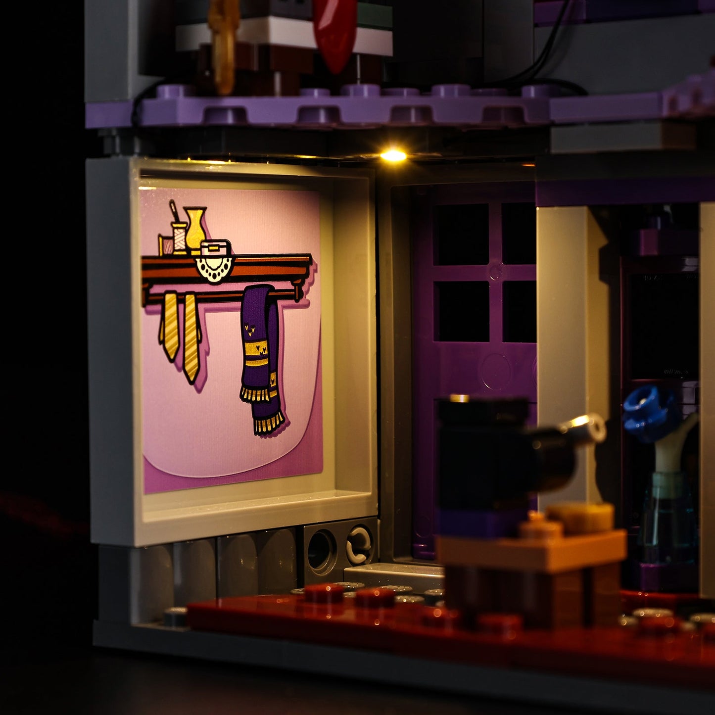 Light Kit For LEGO Ollivanders & Madam Malkin's Robes 76439 - 76439-Ollivanders & Madam Malkin's Robes-8-details