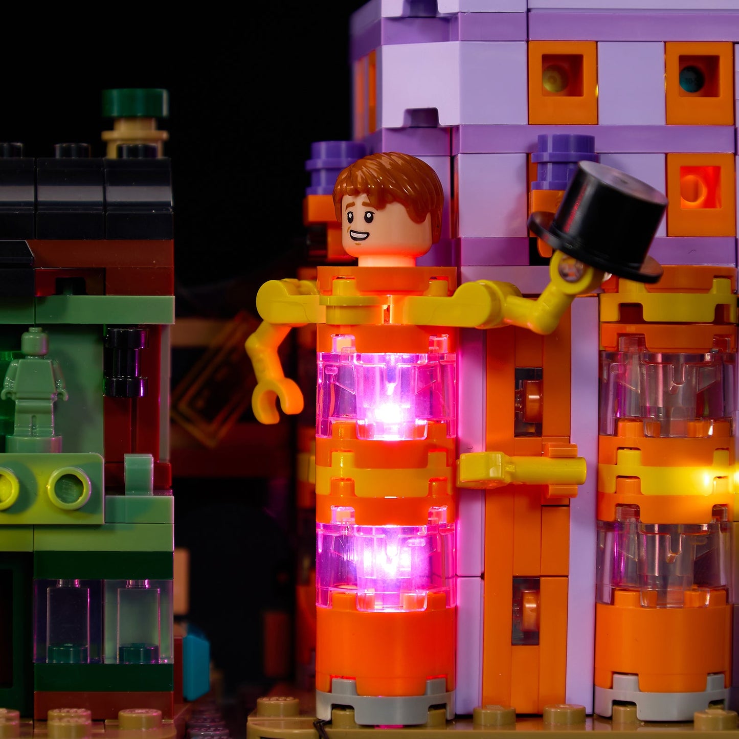Light Kit For LEGO Diagon Alley: Wizarding Shops 76444 - 76444-Diagon Alley Wizarding Shops-12-details