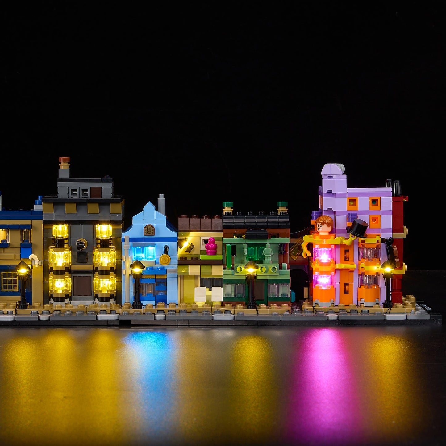 Light Kit For LEGO Diagon Alley: Wizarding Shops 76444 - 76444-Diagon Alley Wizarding Shops-17-details