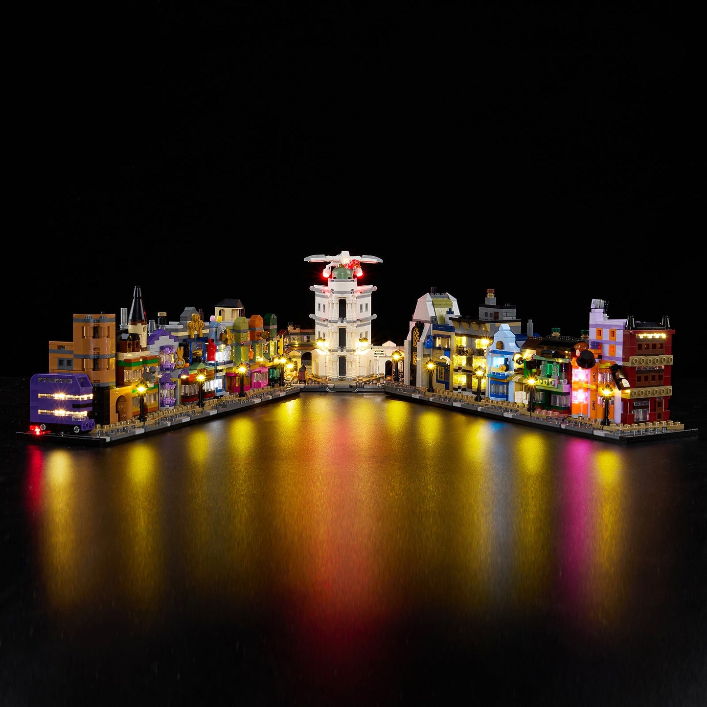 Light Kit For LEGO Diagon Alley: Wizarding Shops 76444 - 76444-Diagon Alley Wizarding Shops-2-on