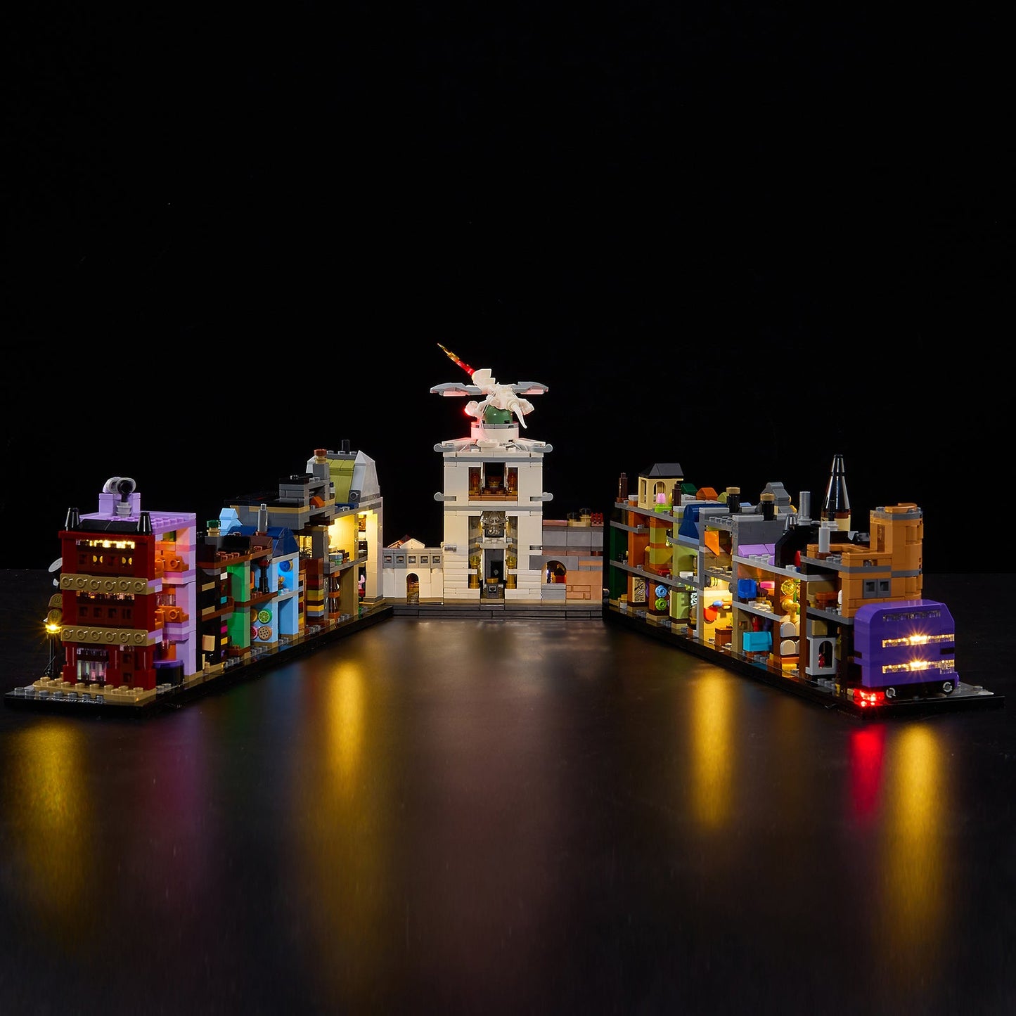 Light Kit For LEGO Diagon Alley: Wizarding Shops 76444 - 76444-Diagon Alley Wizarding Shops-6-on