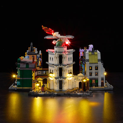 Light Kit For LEGO Diagon Alley: Wizarding Shops 76444 - 76444-Diagon Alley Wizarding Shops-7-on