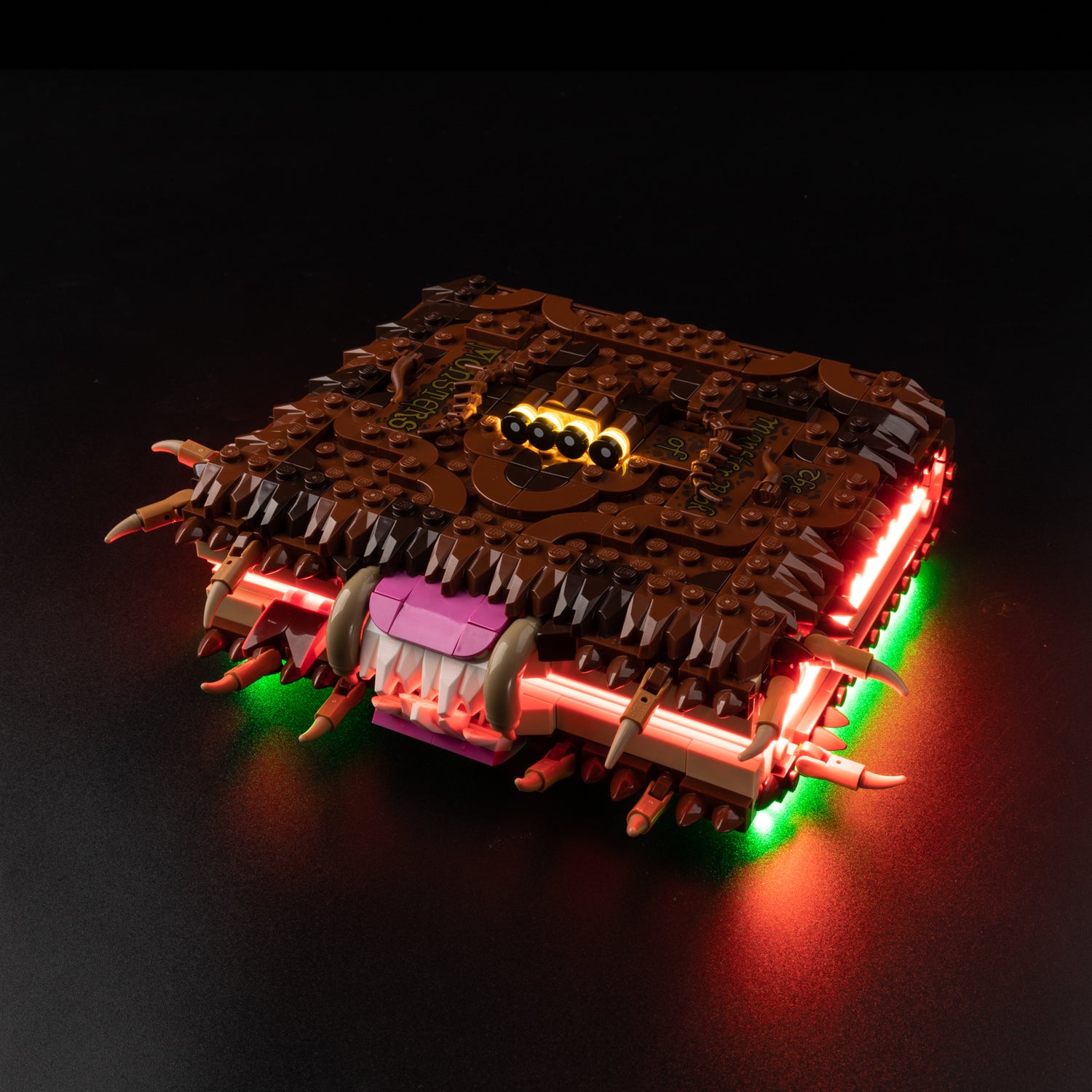 Chomping Monster Book of Monsters 76449 - lit with full glow, hero view