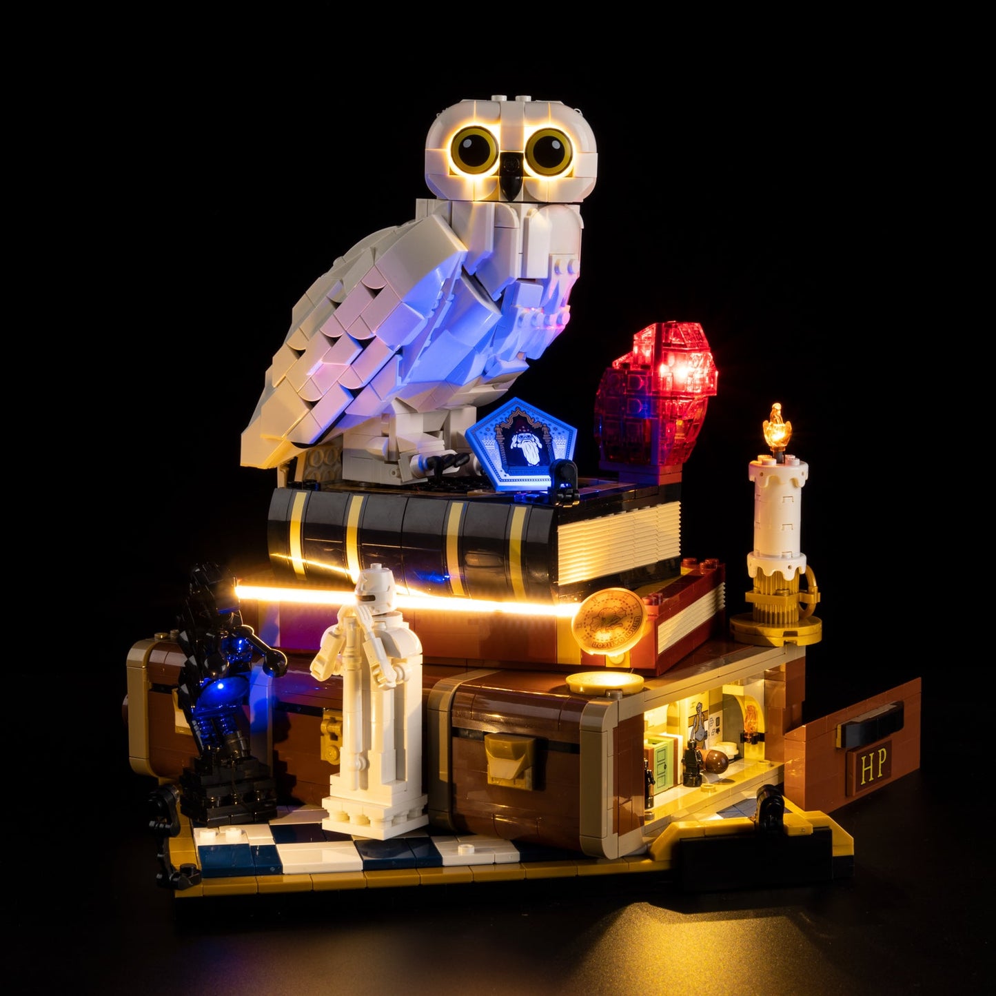 Light Kit For LEGO Philosopher's Stone Collectors' Edition 76466 - 76466-Philosopher-Stone-Collectors-Edition-Philosopher-Stone-Collectors-Edition-Philosopher-Stone-Collectors-Edition-Philosopher-Stone-Collectors-Edition-Philosopher-Stone-Collectors-Edition-1-on (lights on)