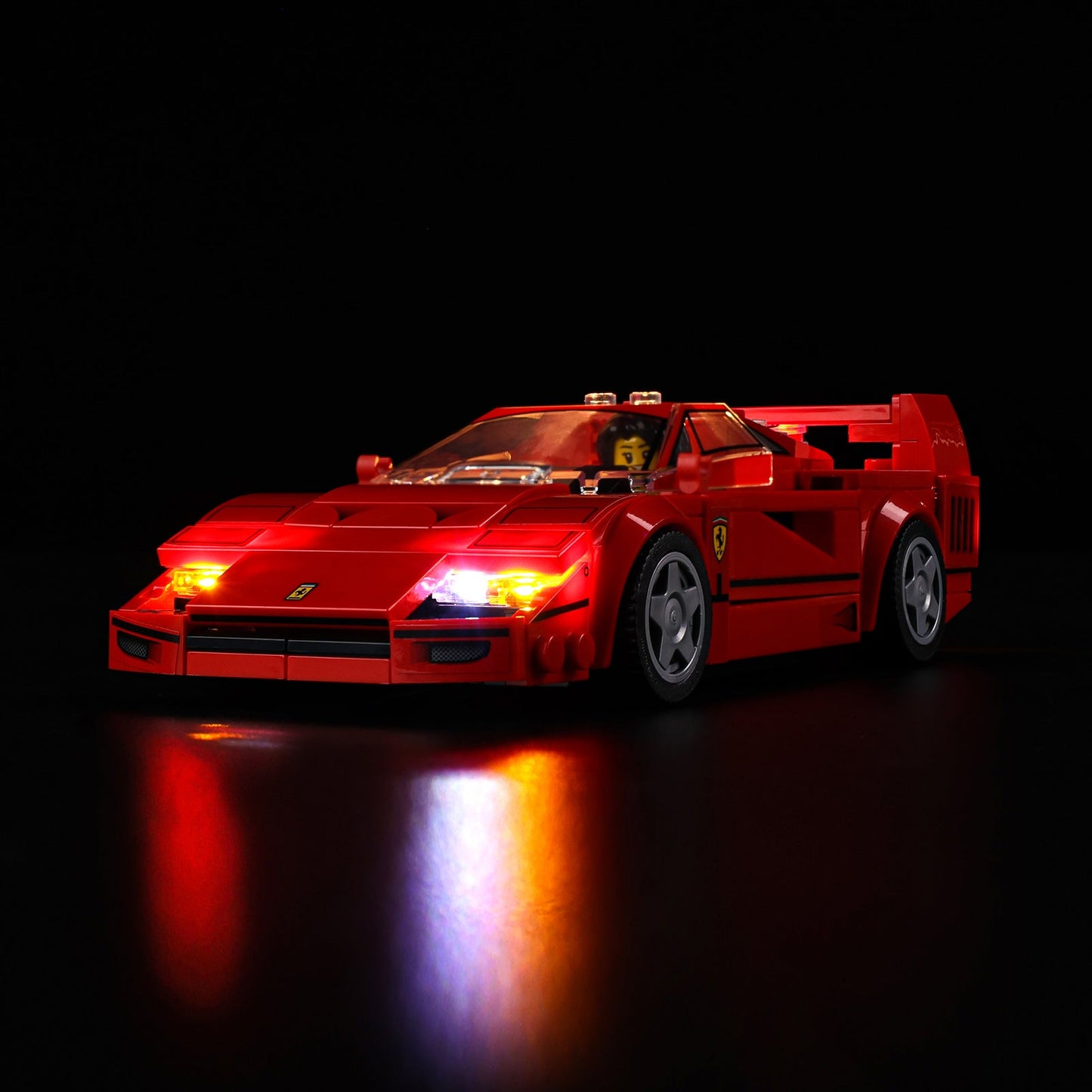 Light Kit For LEGO Ferrari F40 Supercar 76934 - 76934-Speed-Champions-Porsche-Speed-Champions-Porsche-Speed-Champions-Porsche-Speed-Champions-Porsche-Speed-Champions-Porsche-Speed-Champions-Porsche-Speed-Champions-Porsche-1-on (lights on)