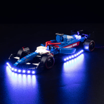Light Kit For LEGO Visa Cash App VCARB 77246 - 77246-McLaren-F1-Car-McLaren-F1-Car-McLaren-F1-Car-McLaren-F1-Car-McLaren-F1-Car-McLaren-F1-Car-McLaren-F1-Car-1-on (lights on)