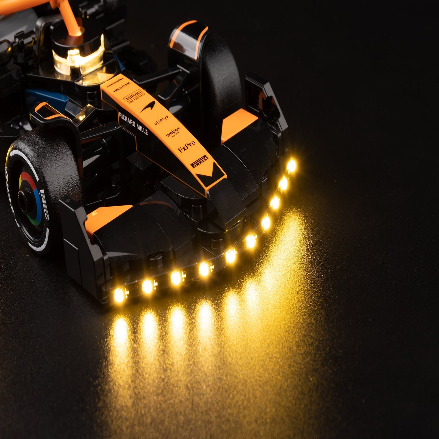 Light Kit For LEGO McLaren F1 Team MCL38 Race Car 77251 - 77251-Haas-VF-24-F1-Car-Haas-VF-24-F1-Car-Haas-VF-24-F1-Car-Haas-VF-24-F1-Car-Haas-VF-24-F1-Car-Haas-VF-24-F1-Car-Haas-VF-24-F1-Car-6-details