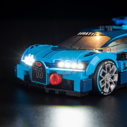 Light Kit For LEGO Bugatti Vision Gran Turismo Hyper Sports Car 77253