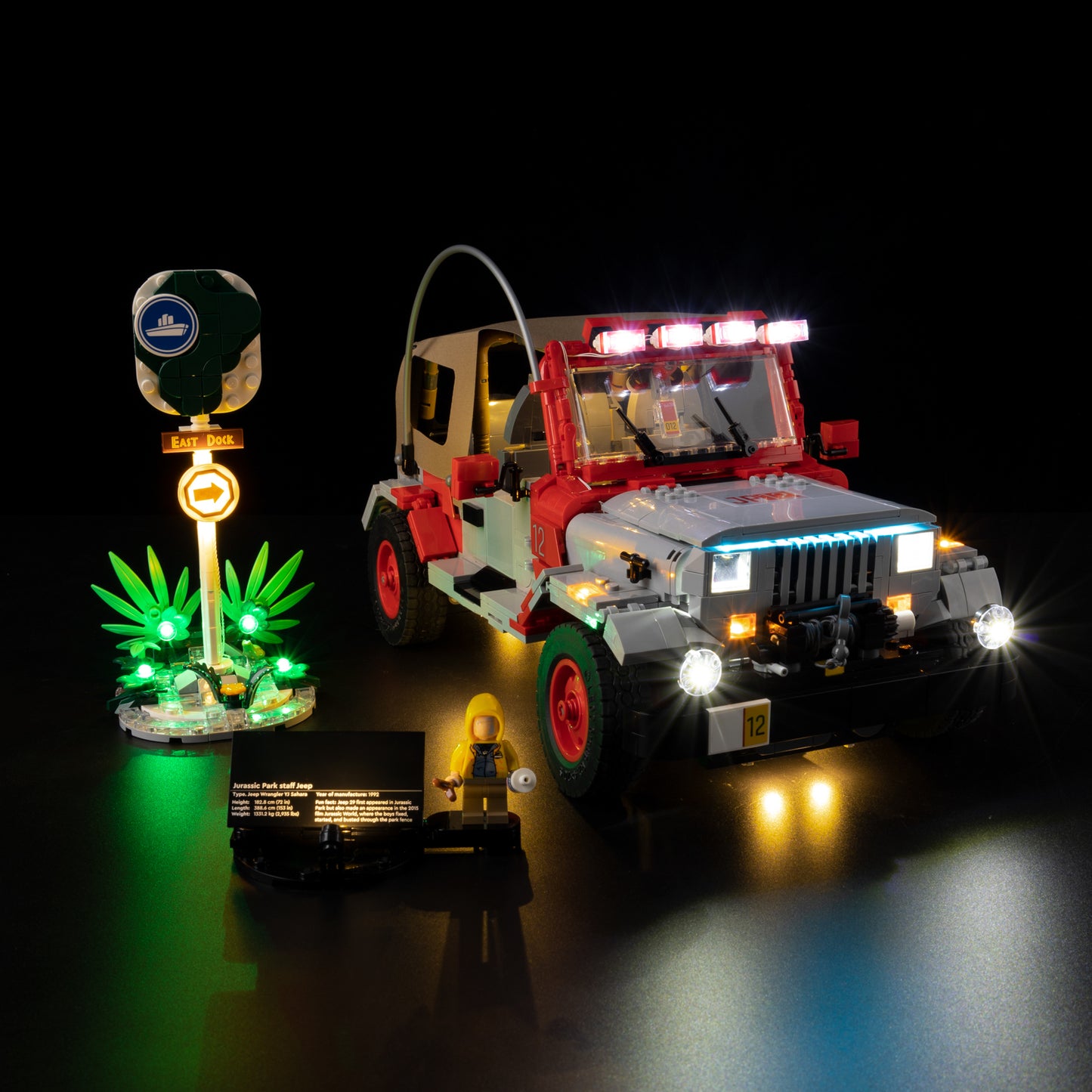 Light Kit For LEGO Jurassic Park Jeep® Wrangler 77984