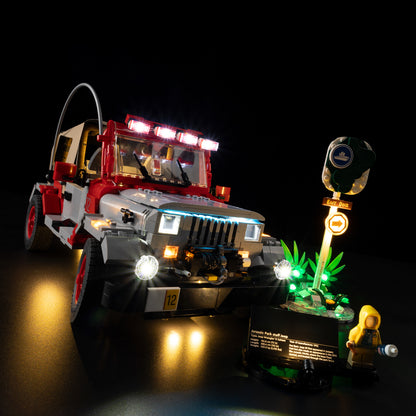 Low angle view of Jurassic World™ Jurassic Park Jeep® Wrangler