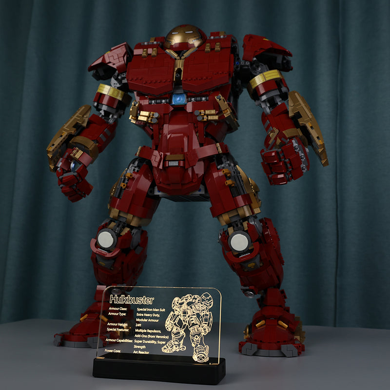 LED Acrylic Nameplate for Hulkbuster