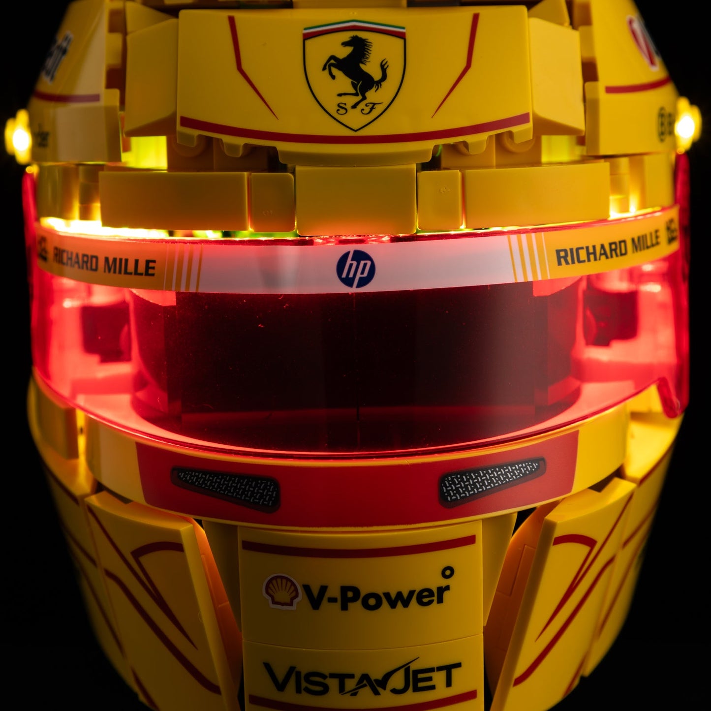 Light Kit For LEGO Lewis Hamilton Helmet 43022 - 9-details-on