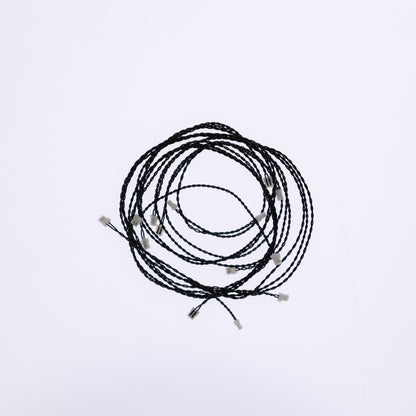 0.8 MM 2Pin Black Connectiing Cables  ( Pack of 10 )