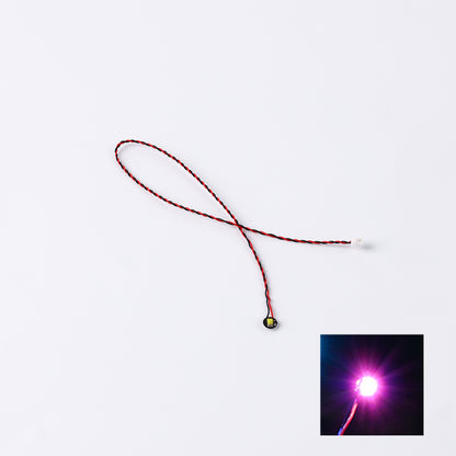 0.8mm 2pin Plug bk&rd Cables Bit Lights (Pack of 12)