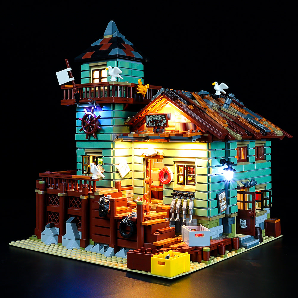 Led Light Kit For Old Fishing Store Compatible With #21310 And #16050